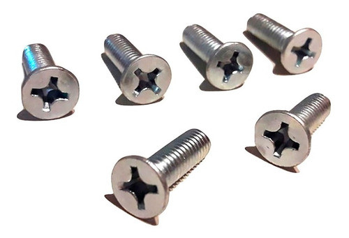 Tornillos Phillips Fresada M6 X 20mm X 20u 0