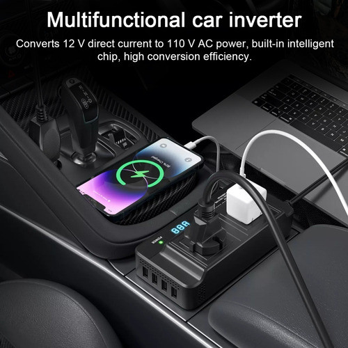 Inversor. 12v 200w Para Carro, Caminhão, Inversor, Carro, Au 1