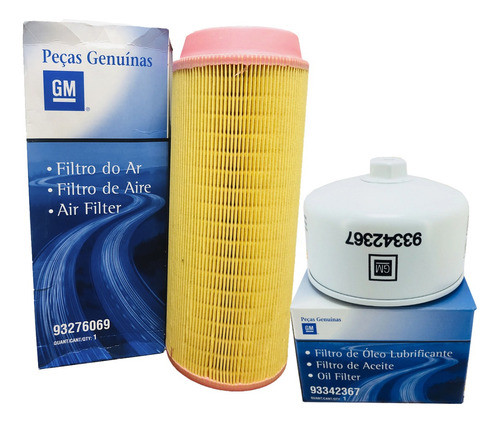 Kit 2 Filtros Aceite Aire Gm Chevrolet S10 Mwm 2.8 2006/ 0