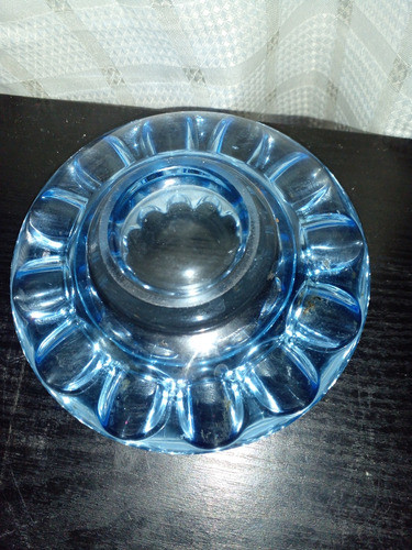 Cenicero Cristal Celeste 1