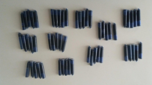 Lote 55 Cartuchos De Tinta Azul 0