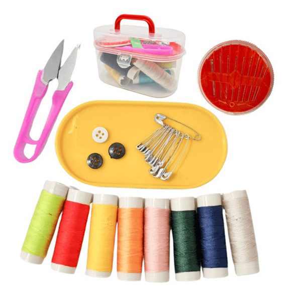 Kitcostura Completo Com 38peças Agulhas, Linha, Tesoura, Et 0