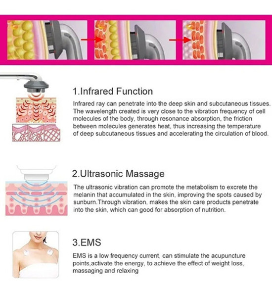 Radiofrequência Corpo Facial 3 Em 1 Massager 1