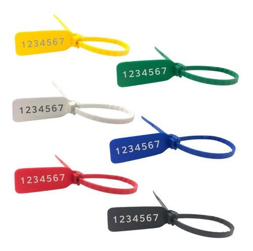 Lacre Malote Segurança Logo + N° Apto 16 Cm (100) Peças 1