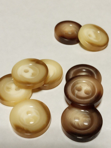 Antigua Casa Botones  Veteados T 18 Mm X 8 0