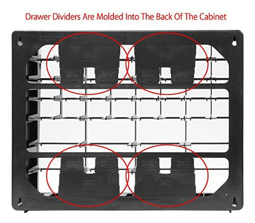 Gabinete Organizador De Plastico De 24 Compartimentos 1