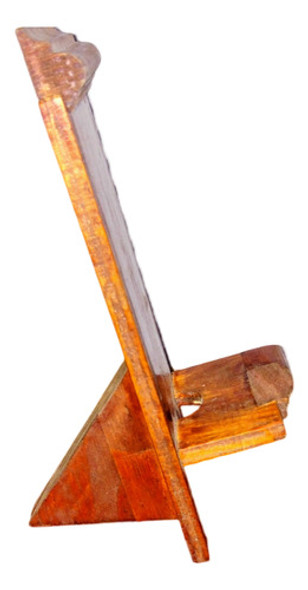 Portacelular De Madera Con Espacio Para Cargador 0