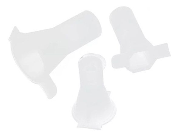 Molde De Silicone Com Cone De 3 Peças, Cristal Transparente, 0