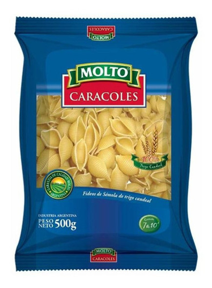 Pack X 3 Unid Fideos  Caracoles 500 Gr Molto 0