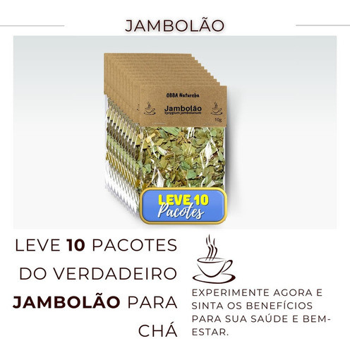 Leve 10 Jambolão Ervas Secas P Chá Ervas 100% Pura 1
