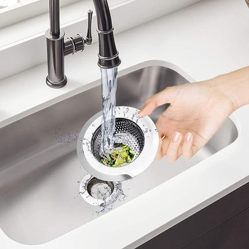 4 Ralinho Ralo Pia Cozinha Tanques Borda Inox Peneira 11,5cm 1