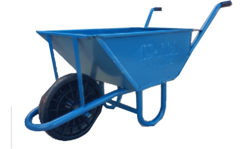 Carretilla De Chapa Con Rueda Maciza 70 Litros 0