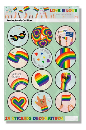 Stickers Autoadhesivos Lgbtq+ Por 10 Packs 0