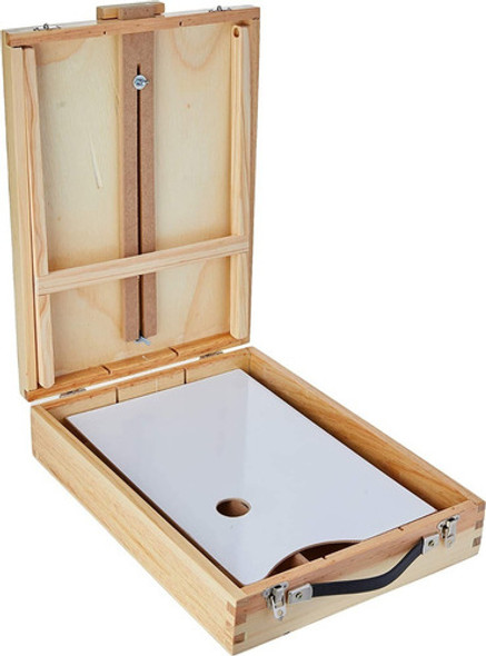 Estojo Pintura Maleta Cavalete Dobrável De Mesa Souza 1