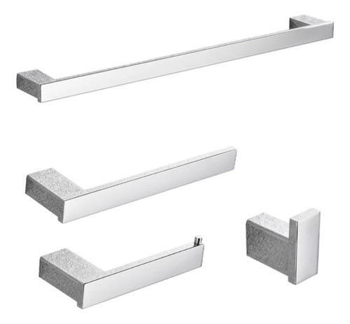 Kit Acessório Banheiro Inox Polido/cromado Avoxx-b. Simples 0