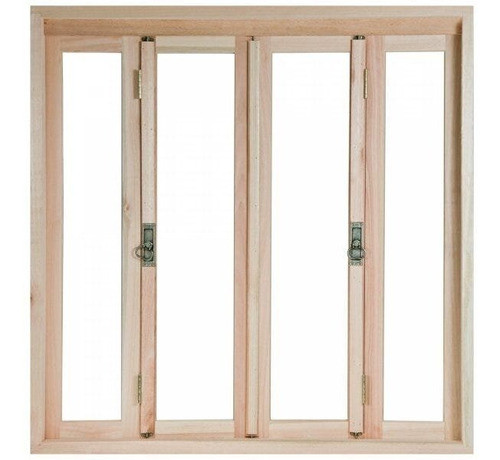 Janela De Madeira Pantográfica 100x150cm Com Caixilho Wt 0