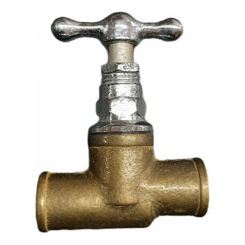 Llave De Paso A Valvula Hidrobronz 13mm 1/2 Bronce 1