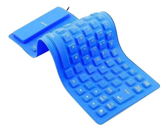 Teclado Flexible Con Cable Silicona Impermeable 0