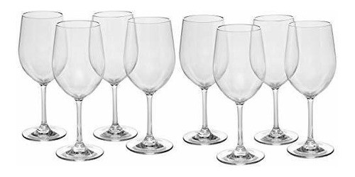 Vasos De Vino Irrompibles, 12 Onzas - Juego De 8 - Tritan - 1