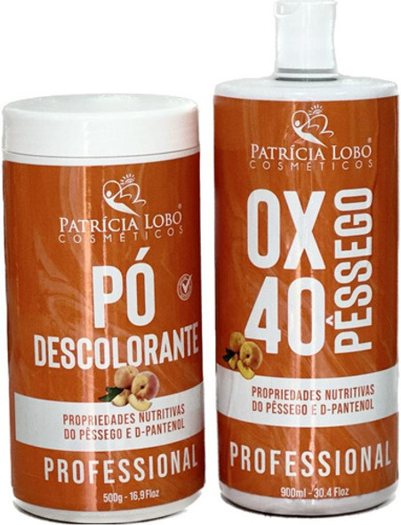 Patrícia Lobo Pó Descolorante Pêssego + Ox Pêssego 900ml 0