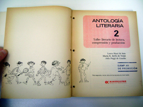 Antologia Literaria 2 Taller Rizzi De Soto Kapelusz 89 Boedo 1