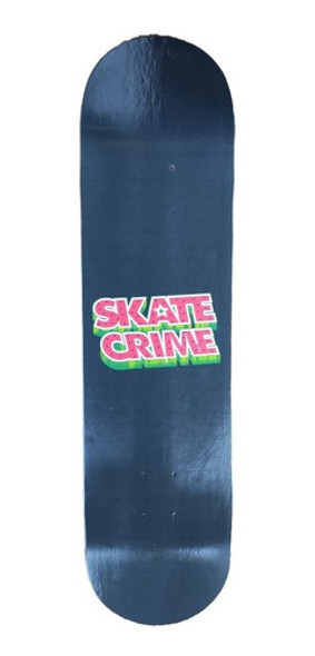 Shape Skate Crime Melancia Marfim 8.125 Logo Pq Preto 1