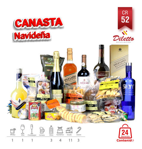 Canasta Navideña Diletto Nº 52 0
