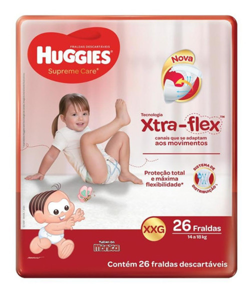Fraldas Huggies Supreme Care Xxg 26 Unidades 1