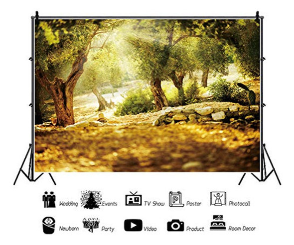 Telón De Fondo De Paisaje Natural Leyiyi De 7 X 5 Pies, Oliv 1