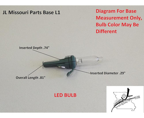 Jl Missouri Partes 10 Led Claro 3.4 Volt .068 Watt Mini Bomb 1