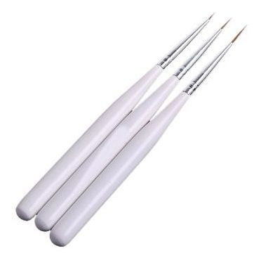 Pinceles Lainer X 3 Para Decoración De Uñas 0