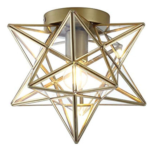 Jonathan Y Jyl9035b Stella Moravian Star Metal / Vidrio Led 0