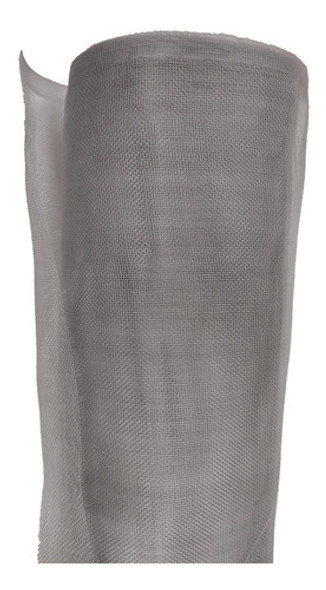 Tela / Tejido Mosquitero Plástico Gris 1m Ancho X 10m Largo 0
