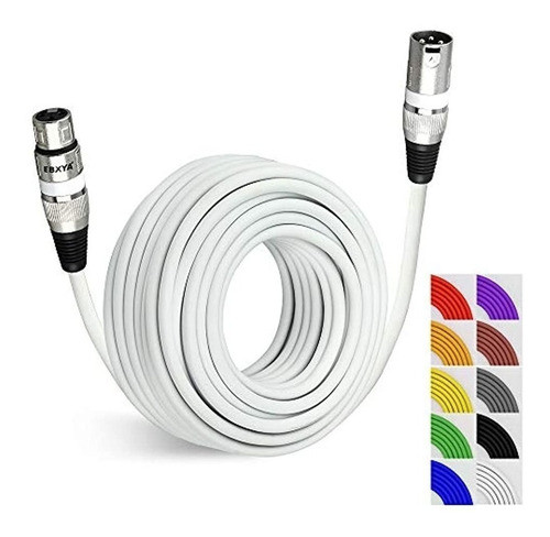 Ebxya Cable De Micrófono Xlr Cables Dmx De 50 Pies, Cables D 0