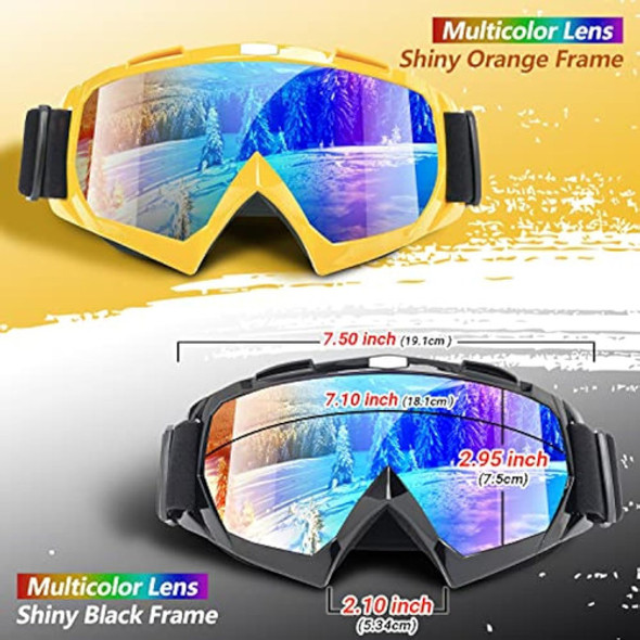 Braylin Gafas De Esquí Para Adultos, Paquete De 2 1