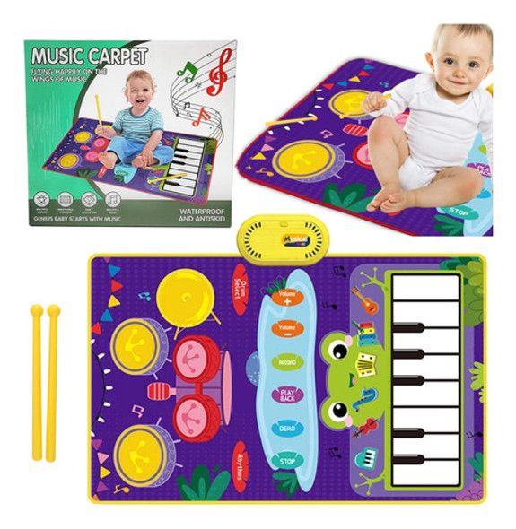 Tapete De Teclado Musical Para Piano Infantil Grande 0