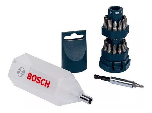 Juego Set Kit 25 Puntas Bosch Phillips Plano Para Atornillar 0