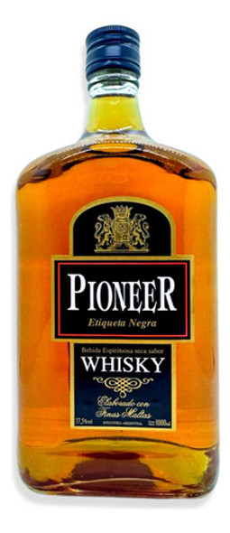 Pioneer Whisky Añejo Etiqueta Negra 1000ml Argentina 0