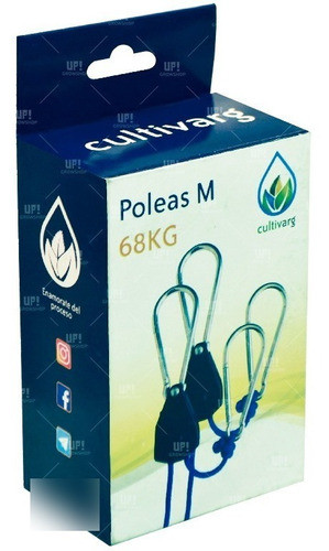 Poleas Cultivarg Importadas Cultivo Indoor 68kgs 0