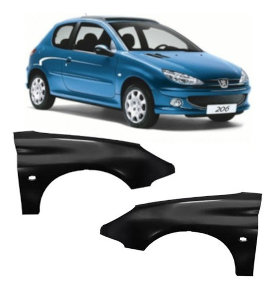 Par Paralama Peugeot 206 1998 1999 2000 2001 2002 2003 0