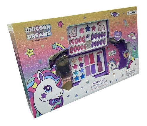 Set Maqillaje Cosmetica Con Unas Unicorn Dreams Mt3 5506 Ttm 1