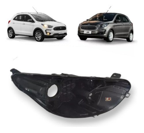 Carcaça Farol Ford Ka 2019 2020 2021 2022 Direito Novo 0