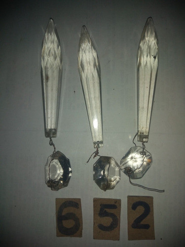 Lote De Antiguos   Çaireles De Cristal (3) 1