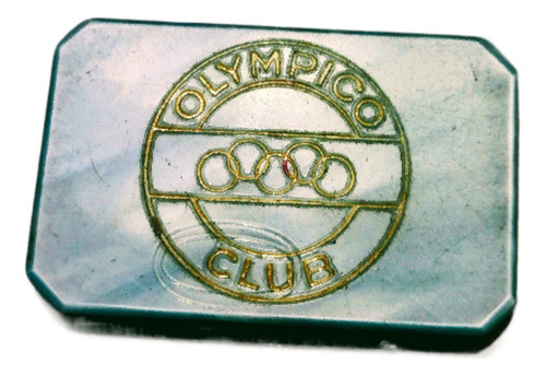 Clube Acrílico Verde Água Peroladoficha Antiga Olympico 0