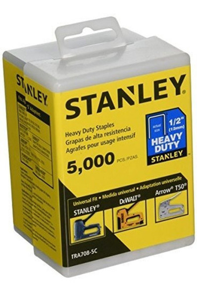 Grapas Stanley Tra708-5c Resistentes 1/2 In, 5000 Unidades 0