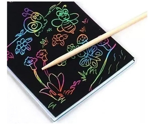 Papel Mágico Arte Multicolor 10 Hojas Motricidad Fina Niños 0