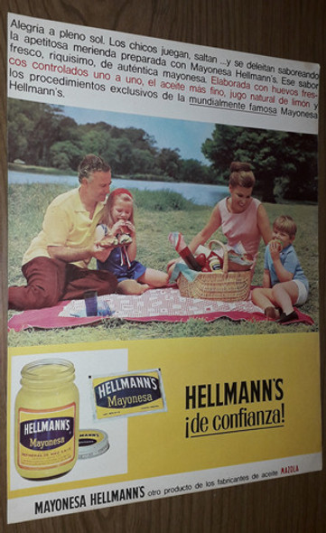 P04 Clipping Publicidad Mayonesa Hellman's Año 1966 0