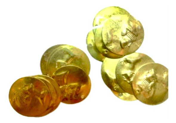 Monedas Doradas Con Orificio Para Colgar(22) La Paloma Rocha 0