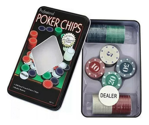 Fichero Profesional De Poker Texa Holden 100 Fichas Casino 0
