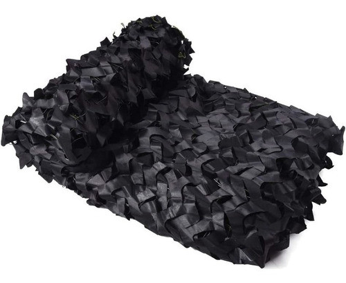 Red De Camuflaje Para Camping Caza Decoracion 3x3xm - Negro 0